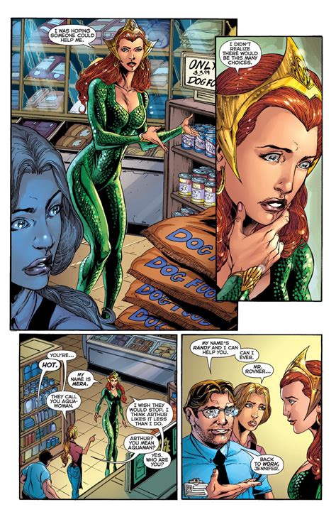 Comic Excerpt Mera Goes Dog Food Shopping Aquaman Vol 7 6 Art By