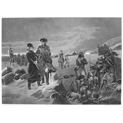 Washington Valley Forge Ngeneral George Washington With Marquis De