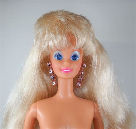Sparkle Eyes Barbie Nude Doll Long Blonde Hair Blue Jewel Eyes Etsy