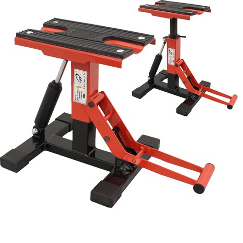 However, motorcycle stands can ease the work you do. Black Pro Range Adjustable MX Lift Stand (B5213 ...