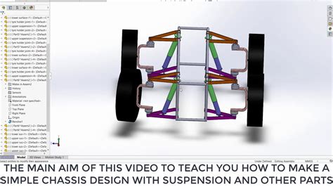 Chassis Suspension Design For Sae Baja Competition In Solidworks Youtube