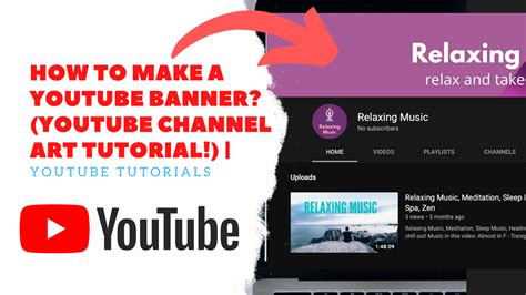 How To Make A Youtube Banner Youtube Channel Art Tutorial Youtube