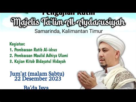 Live Pengajian Rutin Malam Sabtu Youtube