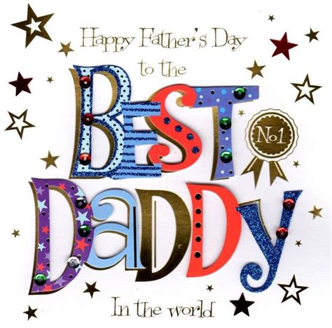 Best Daddy Happy Fathers Day Greeting Card Cards Love Kates