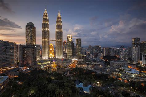 Cityscape And Skyline With Skyscrapers In Kuala Lumpur Malaysia Image