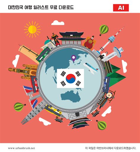 대한민국 해군 잠수함 승조원에 도전하세요 30초 모션그래픽. 대한민국 여행 일러스트 ai 무료다운로드 - korea trip - Urbanbrush