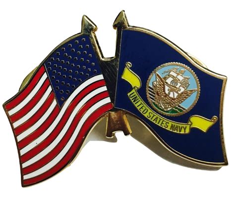 Navy Us Flag Lapel Pin 1