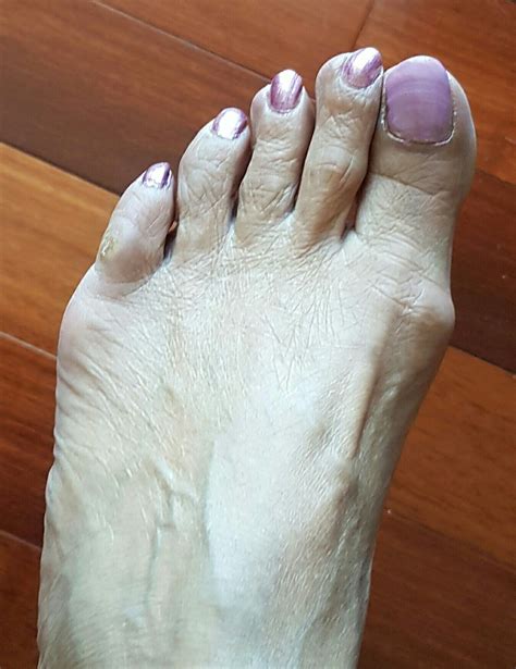 Elderly Woman Foot Manicured Wrinkled Feet Nails Beautiful Feet Womens Feet