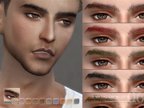 S Club Wm Ts4 Eyebrows M 201705 Created For The Sims 4 Eyebrows For Ca8