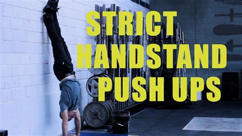 How To Improve Strict Handstand Push Ups Paradiso Crossfit Youtube