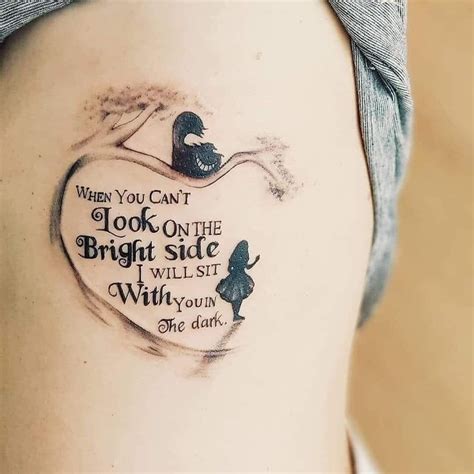 Alice In Wonderland Disney Tattoos Quotes Wonderland Tattoo Good