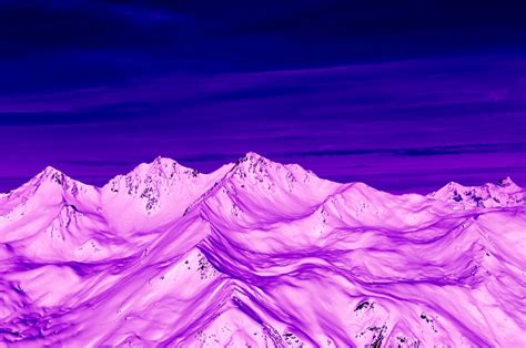 Purple Mountains Under Blue Sky Photo Free Mountain Image On Unsplash