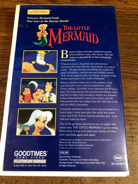 Mavin Goodtimes The Babe Mermaid VHS VCR Video Tape Animation Used