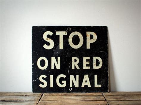 Stop On Red Signal Railroad Sign Etsy Signs Sign Design Old Signs