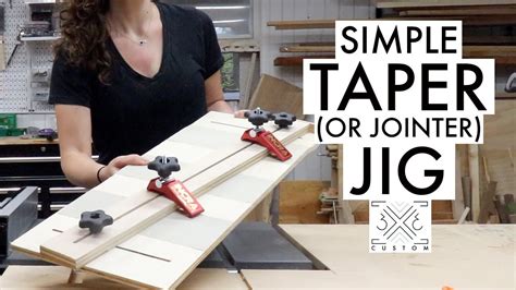 Simple Taper Jig Jointer Jig Woodworking Diy Jig Youtube