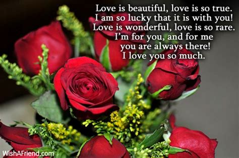 Love Is Beautiful Love Is So True I Love You Poem