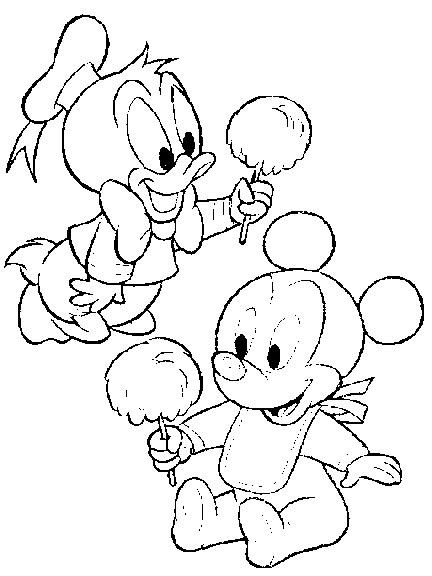 Disney Characters Coloring Page Disney Baby 9a All Kids Network
