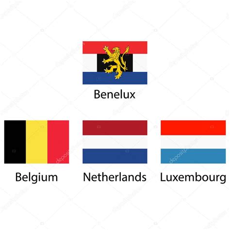 Benelux Flags Vector — Stock Vector © Viktorijareut 193515572