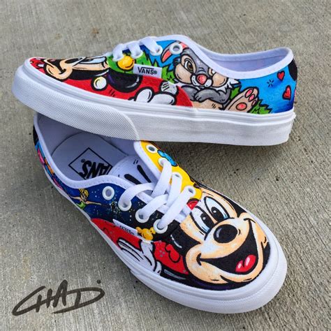 Disney Character Hand Painted Vans Shoes