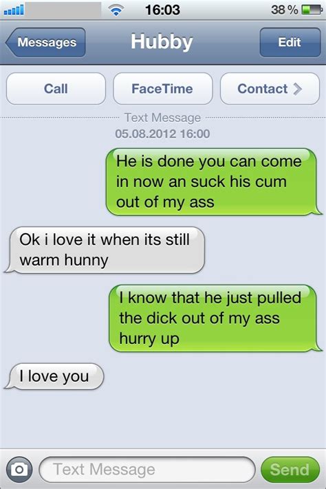 Slut Wife Text Messages. 