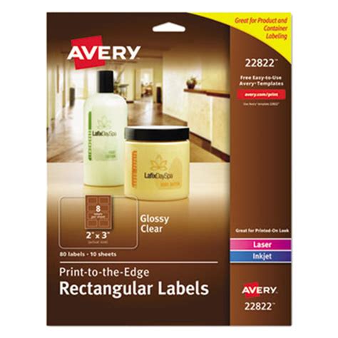 Avery Clear Printable Labels