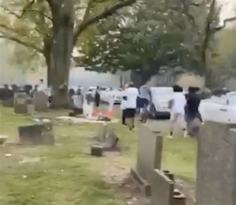 Mourners Are Filmed Fleeing In Terror As Gunshots Ring Out At Funeral