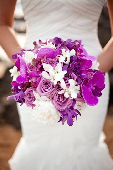 Orchid Wedding Bouquets In Brilliant Colors Modwedding