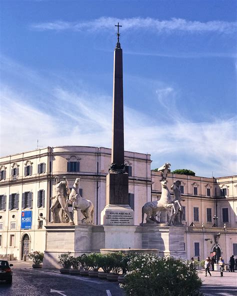 Dioscuri The Quirinal Obelisk And The Fountain Of The Majestic