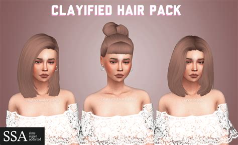 Sims Super Addicted Clayified Hair Pack