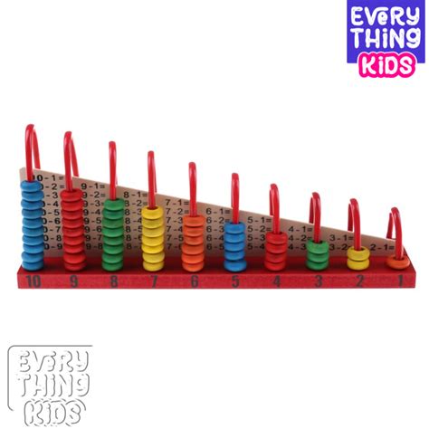 Wooden Colourful Bead Abacus Counting Number Maths Educational Toy For