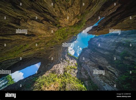 Stunning Natural Rocky Arches And Karst Landscape Of The Longshuixia