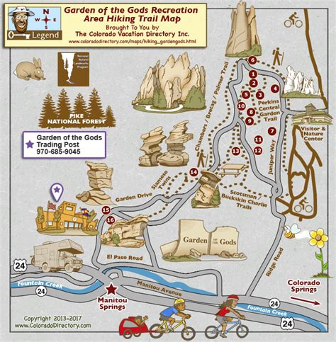 Enjoy spectacular views of pikes peak, america's mountain.. Garden of the Gods Hiking Trail interactive map | Hiking ...
