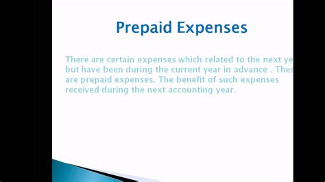 It helps you stay ahead, and prepare from before. accounting tutorial in hindi urdu - prepaid expenses ...