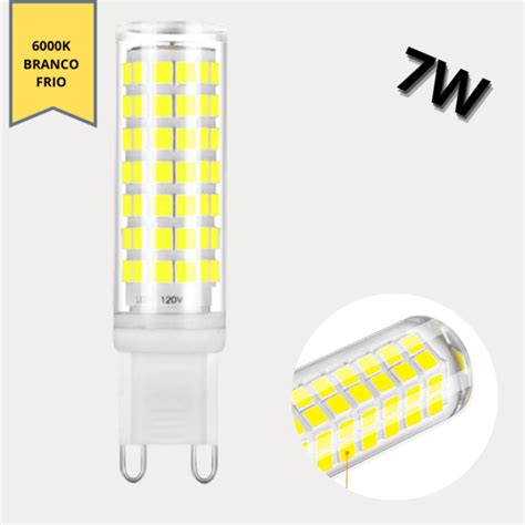 Lâmpada De Led G9 7w Halopin Bipino Branco Frio Leroy Merlin