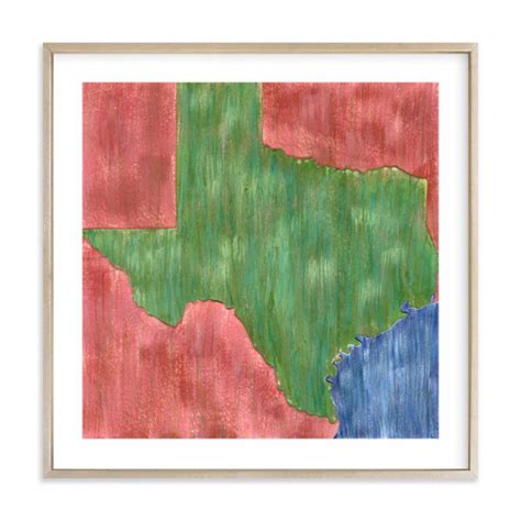 Texas In Paint Art Print Painting Art Art Prints
