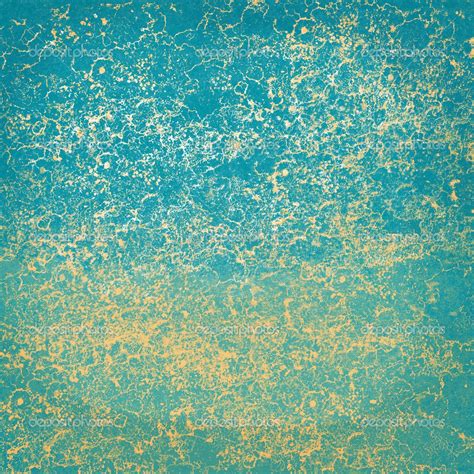 An Abstract Background With Gold And Blue Paint On The Bottom In