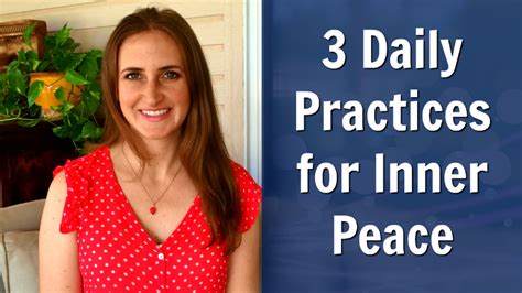 3 daily practices for inner peace melanie the medium