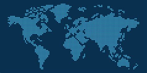 World Flag Map Pixel Art