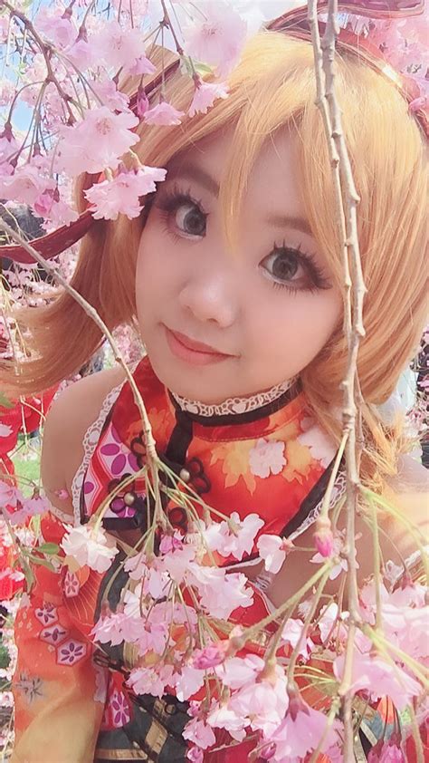 Honoka Idolized Qipao Cosplay Selfie R Schoolidolfestival