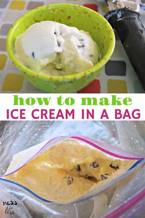 Homemade Ice Cream In A Bag Mess For Less
