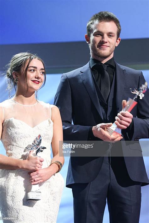 Maisie Williams And Jannis Niewoehner On Stage At The Presentation Of