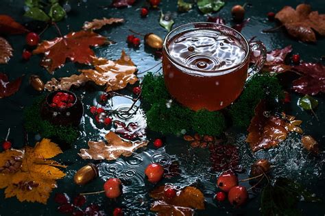 1920x1080px Free Download Hd Wallpaper Autumn Leaves Water