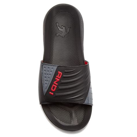 And1 Mens Swish 20 Black Adjustable Strap Slide Sandal Size 8 Nwt