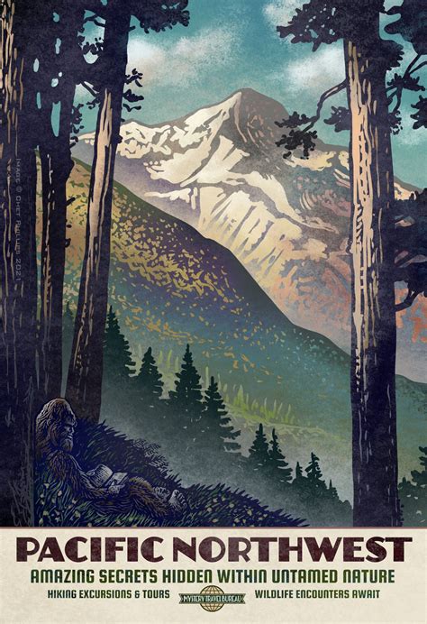 Pacific Northwest Trees Poster Silvana Eckert