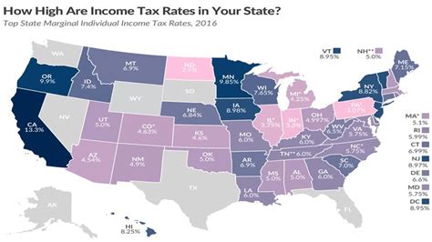 Income Tax Rates In All 50 States Revealed