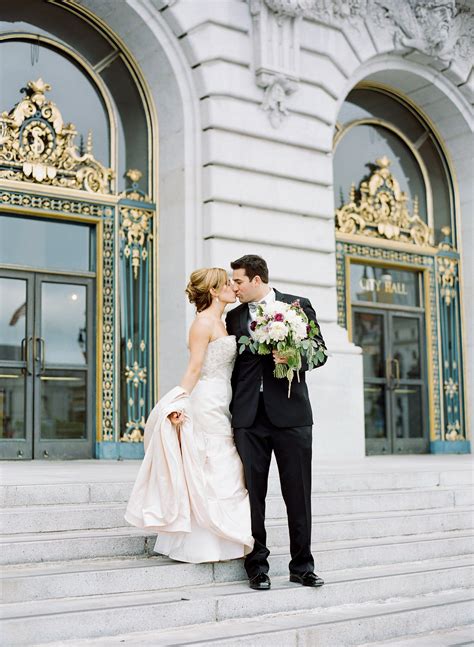 An Elegant Wedding At San Francisco City Hall In San Francisco California