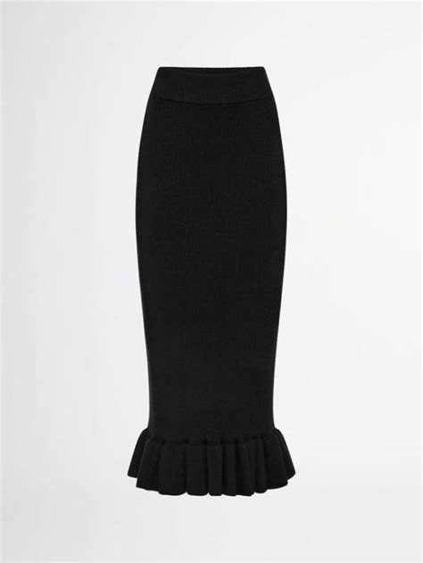 Skirts Woman Sheike Olivia Knit Skirt Black Charline Bernard