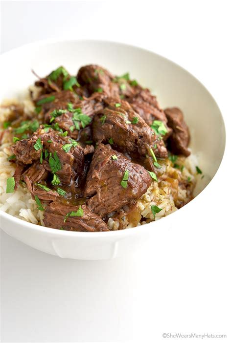Easy Stew Beef And Rice Recipe She Wears Many Hats