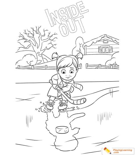 In this amazing picture, joy is playing with a glowing light. Inside Out Movie Coloring Page 03 | Free Inside Out Movie Coloring Page