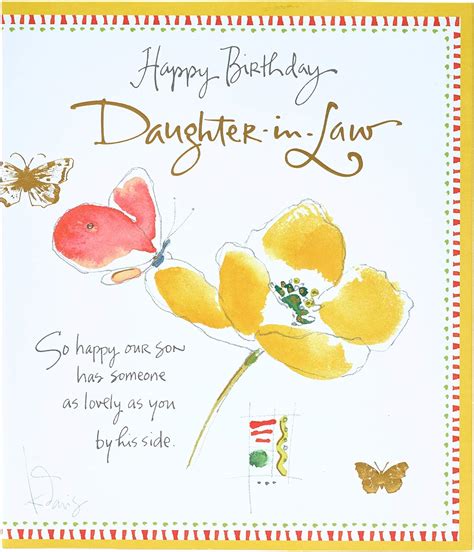 Daughter In Law Birthday Card Birthday Card For Daughter
